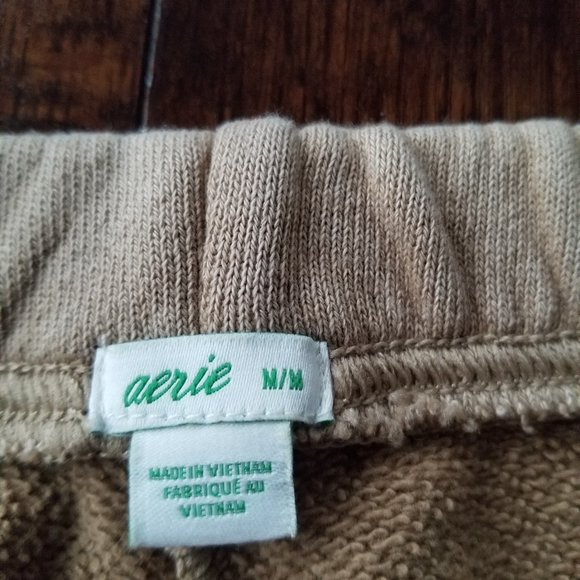 Aerie Soft Camel Colored Drawstring Lounge Pants - Picture 6 of 9